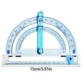 thumbnail image 5 of Multifunctional Protractor with Adjustable Circle Drawing Ruler and Angles Ruler, 5 of 7