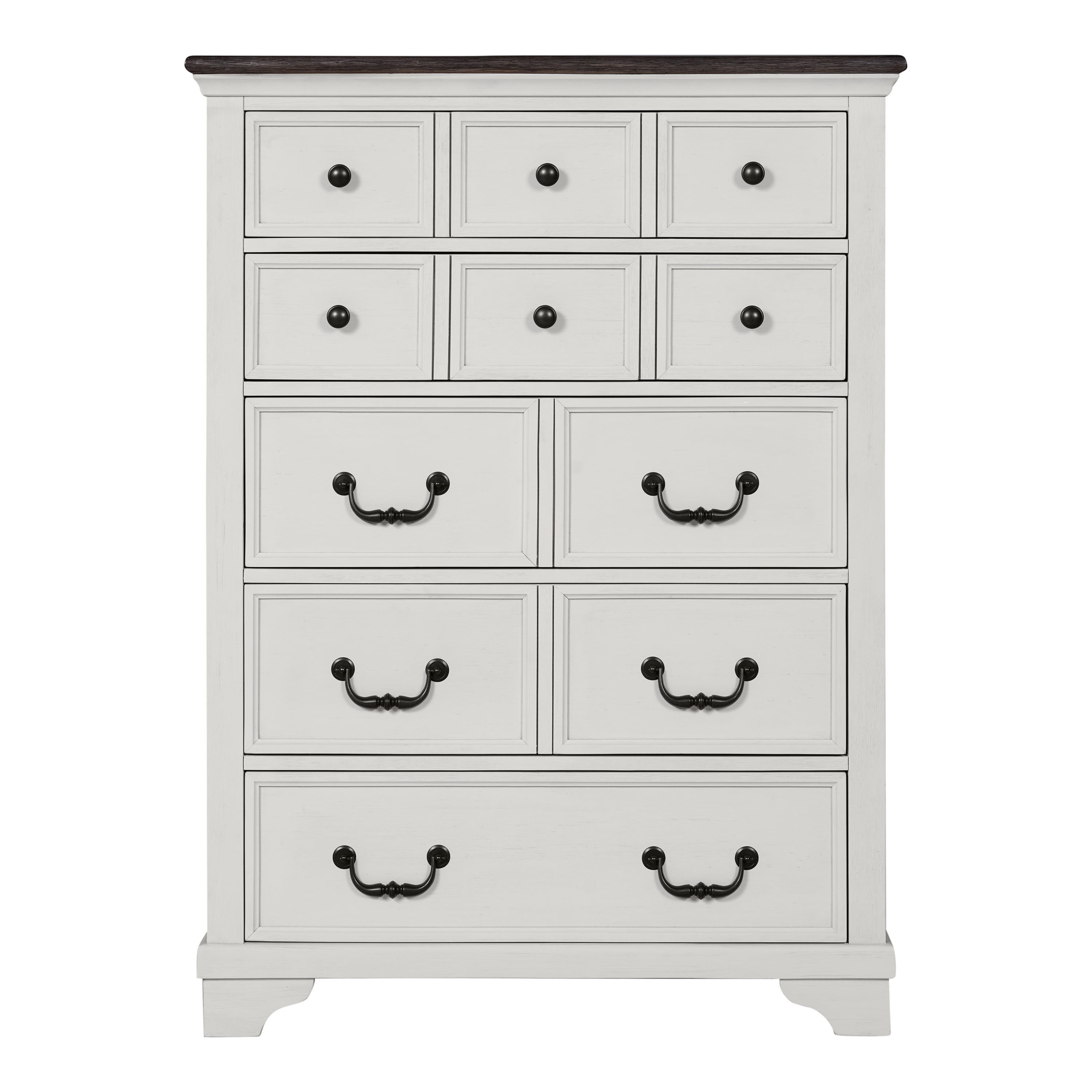 Furniture of America Gaelix Farmhouse 5-Drawer Vertical Dresser, White