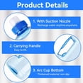 thumbnail image 3 of ACDANC Large Water Bottle,1L Water Jug with Handle Clear Sport Bottle Reusable Plastic Leak Proof Jug for Fitness Outdoor Sports Camping,7.5X3.9 In, 3 of 6