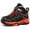 Red, variant on Durable Boys Outdoor Sneakers Winter Warm Lined Hiking Shoes Cold Weather Adventures