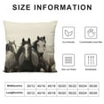 thumbnail image 6 of QZHH  2Pack Throw Pillow Covers African Animals Running Horse Waist Horses Pillow Cases Realistic Horse Eyes Simplin Animal Armchair Cushion Cover Home Decor, 6 of 6