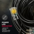 25ft Power Outdoor Extension Cord & Indoor - Waterproof Electric Drop Cord Cable - 3 Prong SJTW, 16 Gauge, 13 AMP, 125 Volts, 1625 Watts, 16/3 by LifeSupplyUSA - Black (1 Pack)