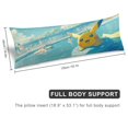 thumbnail image 2 of Funda de almohada Pokémon, funda de almohada larga de cuerpo entero, almohada de compañero de juegos para niños, cojín de sofá, muebles para el hogar, decoraciones de cama de 20" x 54", 2 of 5
