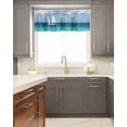 thumbnail image 5 of Kitchen Cafe Valance Curtain for Small Windows,Nautical Sailboat on Serene Ocean Rod Pocket Valances Marine Beach with Blue Sky Cloud Window Treatment Panel for Living Room/Bedroom/Bathroom,42x18in, 5 of 9