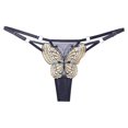 thumbnail image 2 of HUPOM Feminine Underwear For Men Girls Underwear Thong Leisure Tie Drop Waist Gray One Size, 2 of 7