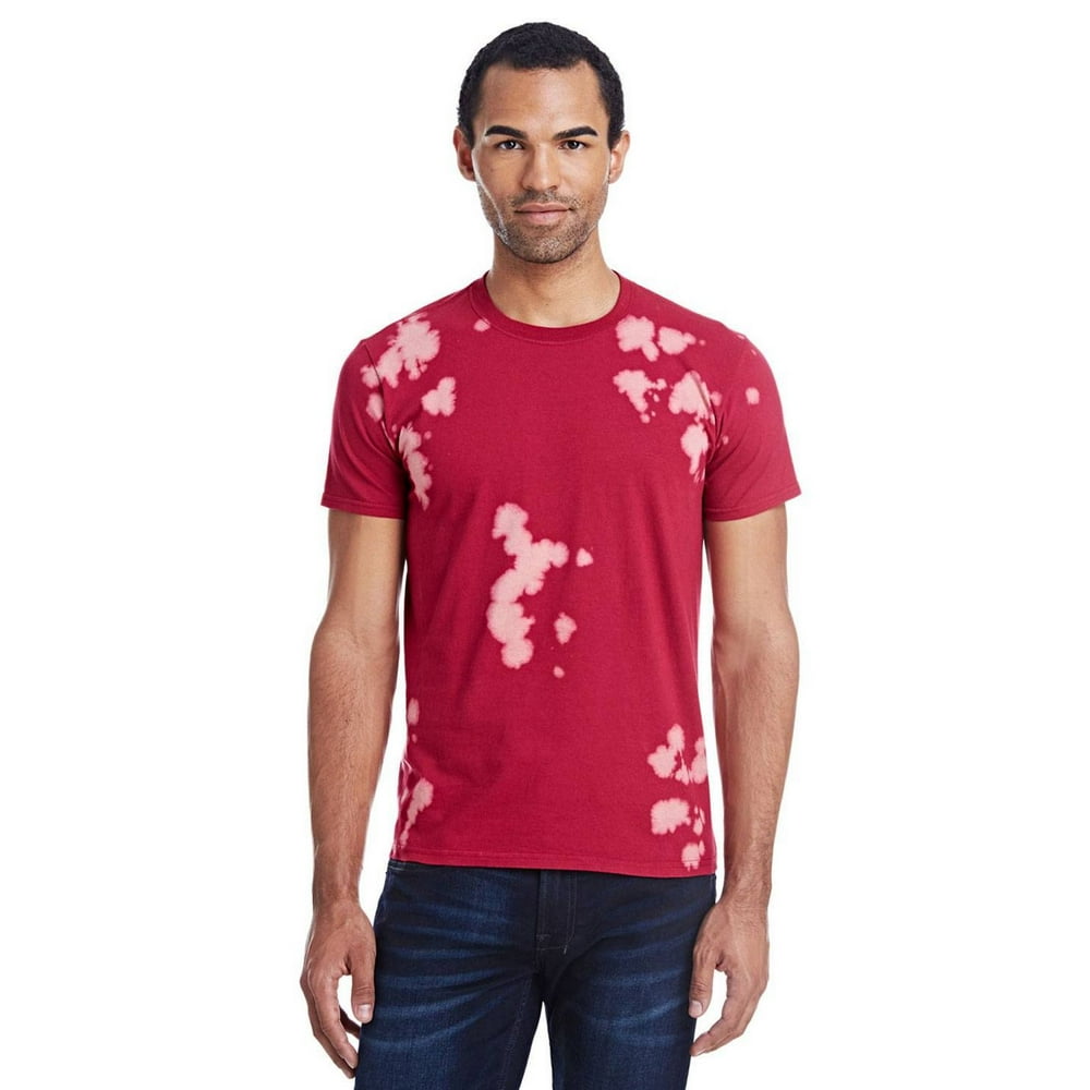 bleach tie dye red sweatshirt