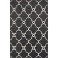 thumbnail image 1 of Unique Loom Collection Modern Trellis Transitional Indoor and Outdoor Flatweave Area Rug, 6' x 9', Black/Ivory, 1 of 2