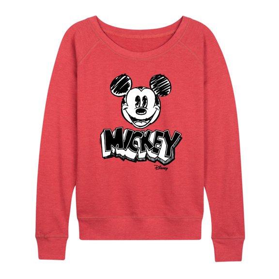 Disney - Mickey Mouse - Sketch Classic - Women's Lightweight French Terry Pullover