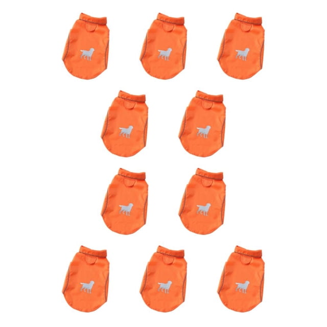Ropa elegante para perros Greeniant impermeable naranja L 10Conjunto
