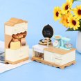 thumbnail image 1 of Doll House Mini Furniture Dining Table Cabinet Baking Set Model Kitchen Scene, 1 of 6