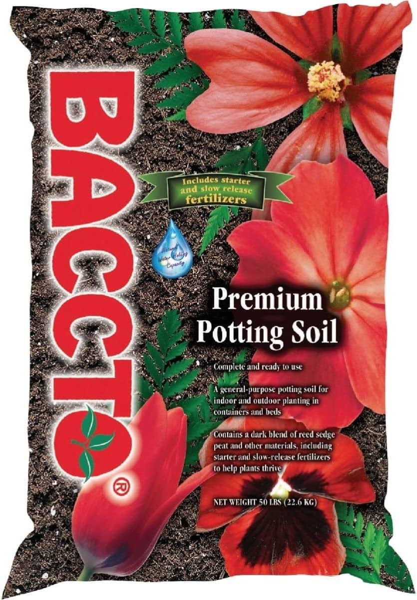 Michigan Peat 1250 Baccto Premium Potting Soil, 50Pound