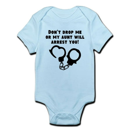 

CafePress - My Aunt Will Arrest You Body Suit - Baby Light Bodysuit