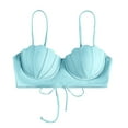 thumbnail image 1 of Prolriy Bikini Top de Tiras con Conchas Marinas, Push Up, Traje de Baño para Mujer con Aros, Traje de Baño, Sujetadores de Baño para Mujer, Azul XL, 1 of 3