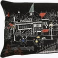 thumbnail image 5 of 35" Black Annapolis Nighttime Skyline Lumbar Decorative Pillow, 5 of 6