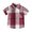 Red, variant on Back to School Clothes for Teen Boys Boys Button Up Shirt,Toddler Boys Short Sleeve Cartoon Plaid Prints Gentleman T Shirt Tops Girls Fashion Size 8-9 Years,Green