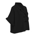 thumbnail image 3 of Blusa George para Mujer, Kimona con Roll Up Negro Talla EG, 3 of 4