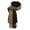 Brown, variant on Women's Fall/Winter Festive Long Scarf - Oversized Knit Holiday Pattern Wrap for Christmas Green,One Size
