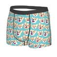 thumbnail image 2 of Haiem Cute Corgi Head Men's Boxer Briefs, Every Day Comfort Stretch Cotton Moisture-Wicking Underwear-XX-Large, 2 of 9