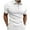 White, variant on Rloper-Lop Men's Solid Polo Shirts Short Sleeves Lapel T-Shirts Summer Button Down Tee Tops Casual Golf Tee Tops