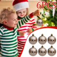thumbnail image 4 of Axiiglly 6Pcs Christmas Balls Ornaments, 2.36" Shatterproof Glitter Christmas Balls, Embossed Plating Xmas Hanging Balls for Christmas Trees Decorations, Home Holiday Party Indoor Outdoor Decor, 4 of 7