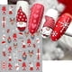 thumbnail image 2 of Pegatinas 3D de Navidad para decoración de uñas, calcomanías deslizantes para manicura, hombre de jengibre, Papá Noel rojo, árbol, oso, muñeco de nieve, ciervo, 2 of 4