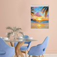 thumbnail image 2 of ZFLMY Beach Palm Trees Sunset Canvas Print Wall Art Decor for Home Living Room Bathroom Bedroom Office, Tropical Theme Wall Pictures, Perfect Gift for Various Occasions 12x16in, 2 of 5
