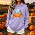 thumbnail image 2 of Jsaierl Halloween Sweatshirts for Women Cute Ghost Graphic Pullover Hoodies Trendy Classic Long Sleeve Sweater Tops Halloween Costumes, Sizes S-2XL, 2 of 6