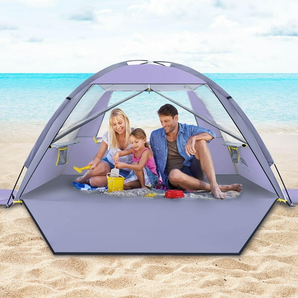 Carpa de Playa Happy Travel con Protección UV UPF 50+ para 3-8 Personas
