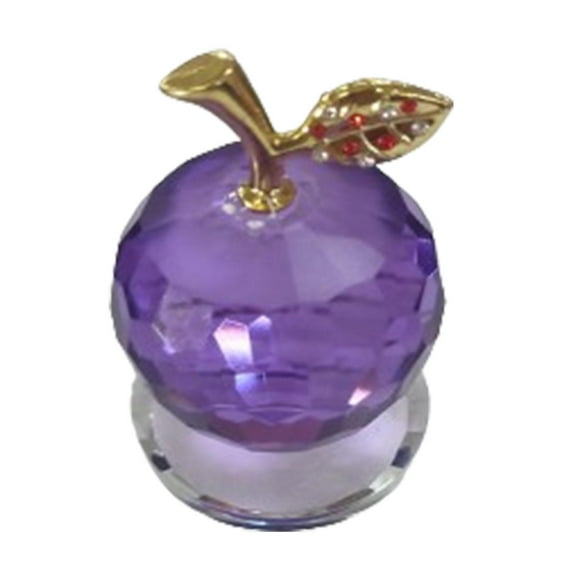 Piña de cristal, manzanas, pisapapeles, decoración, accesorios de escritorio, San Valentín 5cm Púrpura