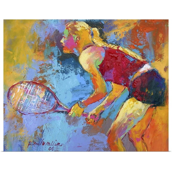 Great BIG Canvas | Rolled Richard Wallich Poster Print entitled Tennis