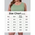 thumbnail image 4 of Gleelist Women's Plus Size Sleeveless Jumpsuit Wide Leg Shorts Romper Loose Fit Overalls with Pockets Summer Outfit XL-5XL, 4 of 5
