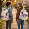 thumbnail image 3 of Chririnla Corgi Cherry Blossom Leopard Casual School Backpack with Lightweight Padded School Bookbag, Durable 17 Inch School Bag for Back to School Middle School, 3 of 9