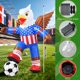 thumbnail image 2 of Inflable Leyndo Águila de 1,5 m para el Mundial de Fútbol 2026 con luces, 2 of 6
