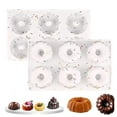 thumbnail image 2 of 6-Cavity Silicone Donut Baking Mold, Non-Stick Heat-Resistant Design, for Homemade Donuts/Muffins/Brownies, Easy Release & Dishwasher Safe, 2 of 8