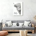 thumbnail image 6 of Highland Cow "Are You Pooping?" Canvas Wall Art, Funny Peeking Cow Bathroom Decor, Humorous Farmhouse Artwork For Toilet, Living Room, Office, Ready To Hang 8*12inch(20*30cm), 6 of 6