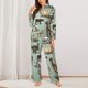 thumbnail image 2 of Balery Vintage Farm Animals Conjunto de Pijama con Estampado para Mujer, Conjunto de Dos Piezas con Manga Larga, Ropa de Dormir Suave con Bolsillos, Pijamas Cómodos-Small, 2 of 7
