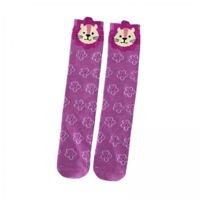 Calcetines hasta la para niñas,Calcetines hasta la para niñas Calcetines largos para botas Locos,Regalo tonto Calcetines altos lindos de animales para niños,Calcetines