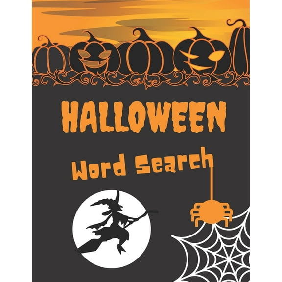 Halloween Word Search Book: Word Search Puzzles for Adults - Large Print - Fun Holiday Activity Book for Kids (Paperback)