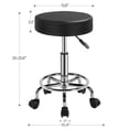 thumbnail image 3 of Silla giratoria de salón Rolling Stool Yaheetech, ajustable, negra, 3 of 9