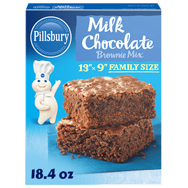 Pillsbury Milk Chocolate Brownie Mix, Family Size, 2 Pack, 18.4 Oz