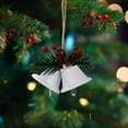 thumbnail image 6 of EWASWON White Christmas Bell Ornaments, Small Hanging Iron Bell Decorations for Christmas Tree, Holiday Indoor Gift Decor - 1 Pack, 6 of 6
