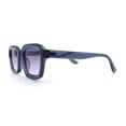thumbnail image 6 of Retro Thick Plastic Minimal Rectangle Hipster Fashion Sunglasses Blue - Purple, 6 of 8
