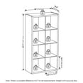 thumbnail image 3 of Pemberly Row Open Back Decorative Cube Storage Organizer in 8-Cube Light Gray, 3 of 6