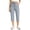 Gray, variant on Guluxicc Womens Cropped Pants with Pockets Elastic Waist Drawstring Straight Leg Capris for Summer Casual Outfits