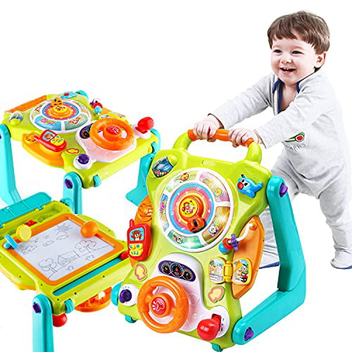 Toddlers Mus Kids Activity Center iPlay iLearn Baby Sit to Stand Walkers Toys 