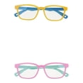 thumbnail image 1 of 2 Piezas Para Niños, Con , Anti luz de color azul, Suave, Con Montura De Silicona, Gafas De 2 Colores, 1 of 9