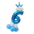 thumbnail image 1 of Globos de Foil de Cumpleaños Colcomx Números 0-9 Fiesta Favor Número 6, 1 of 4
