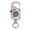 Black, variant on Hover Lockable Retractable Keychain, 4.6in Transparent PC Heavy Duty Steel Cord Reel with Carabiner, Adjustable Stop Retractor for Fishing Gear Keys Outdoor Use, Blue by XSAOP