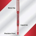 thumbnail image 2 of PILOT Precise V5 Stick Liquid Ink Rolling Ball Stick Pens, Extra Fine Point (0.5mm) Red Ink, 12-Pack (35336), 2 of 3