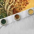 thumbnail image 4 of Homewish Retro Nature Tree Blackout Curtains Set of 2 (52x84 Each),Vintage Botanical Curtain,Green Orange, 4 of 6